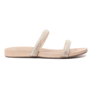 AMAZTEP Micro Rhinestones Open-Toe Sandals