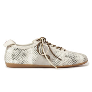 HALMANERA Snakeskin Embossed Leather Sneakers