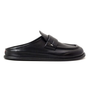 HALMANERA Italian Made Leather Loafers Mules
