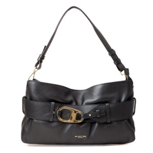 My Best Bag 皮革扣环裝饰单肩包