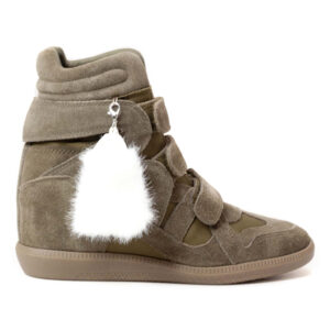INUOVO Leather High-Top Hidden Wedge Sneaker